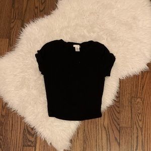 plain black tee